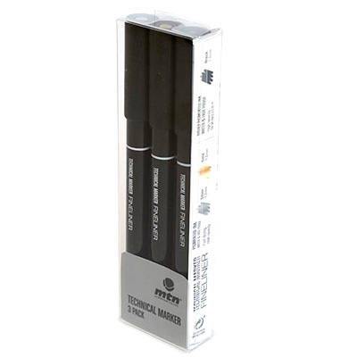 MTN Technical Marker Fineliner 1mm 3er Set