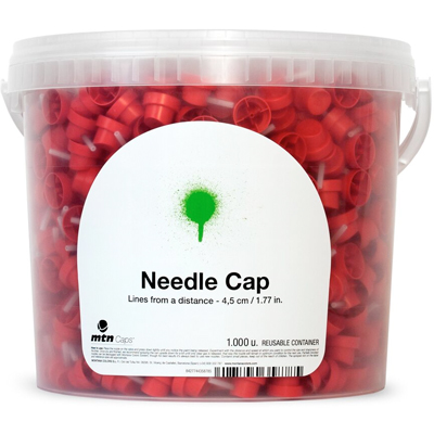 SKINNY CAP NEEDLE CAP rot - 1000er Bucket