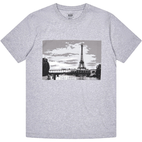 1UP T-Shirt GANG PARIS - heather grey