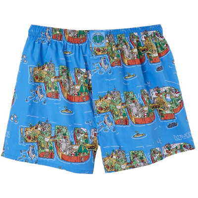 LOUSY LIVIN x 1UP Boxershorts LOUSY1UPLIVIN 4.0 blue