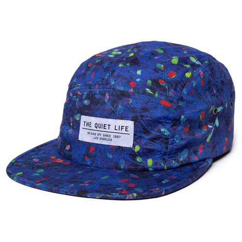 THE QUIET LIFE 5Panel Camper Hat MIDNIGHT FLORAL - blue floral