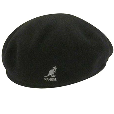 Kangol Headwear - KANGOL Flat Cap WOOL 504 black - Diverse Caps