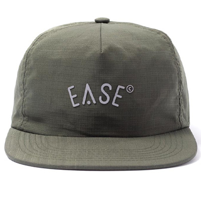 EASE 5Panel Cap LOGO olive green