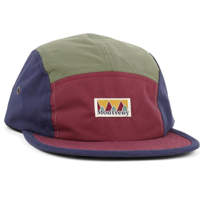 LASER 5Panel Cap MONTSENY V2 burgundy/navy/olive