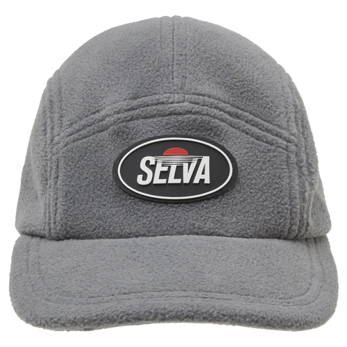 SELVA 5Panel Cap RUBBER PATCH FLEECE - grey