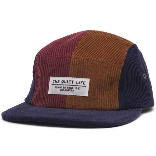 THE QUIET LIFE 5Panel Camper Hat CHUNKY CORD - multi