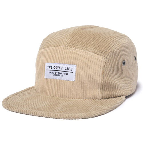 THE QUIET LIFE 5Panel Camper Hat CORD - tan