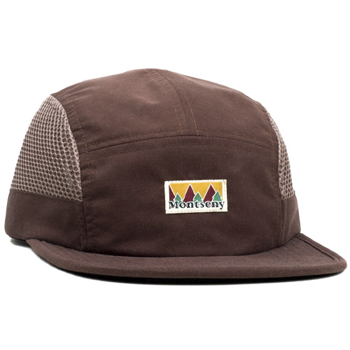 LASER 5Panel Cap MONTSENY CAMPER TECH - brown