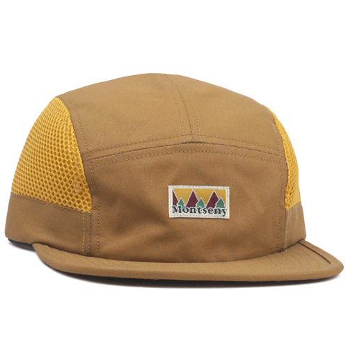 LASER 5Panel Cap MONTSENY CAMPER TECH - mustard