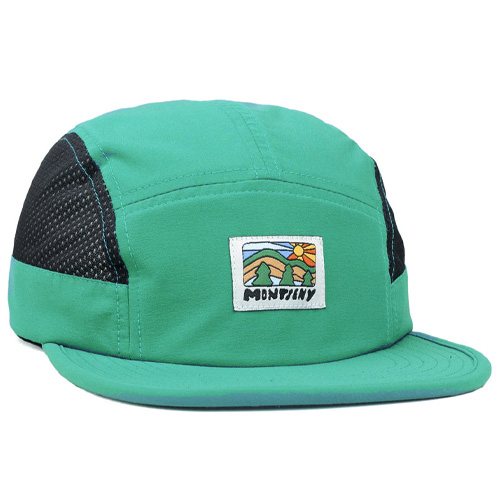 LASER 5Panel Cap MONTSENY CAMPER TECH - emerald green