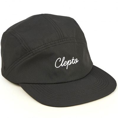 CLEPTOMANICX 5Panel Cap WASH - black