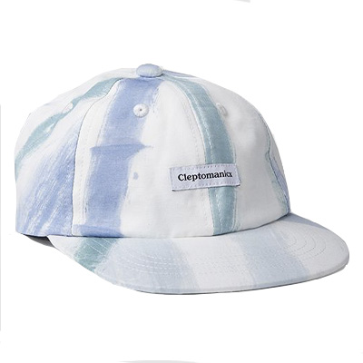 CLEPTOMANICX 6 Panel Cap LOFTY TIE DYE - blue coral