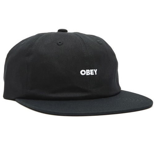 OBEY 6Panel Cap BOLD TWILL - black