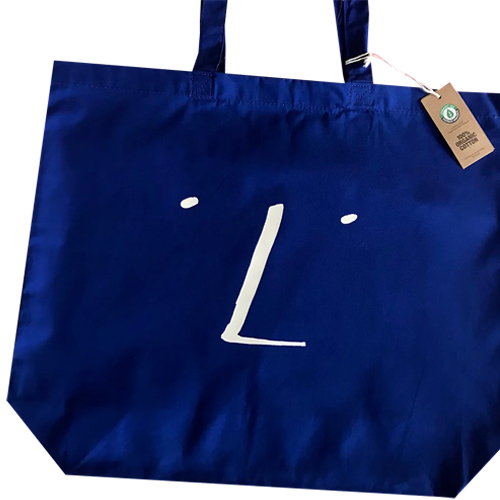 A-GO-GO Tote Bag FACE - royal blue