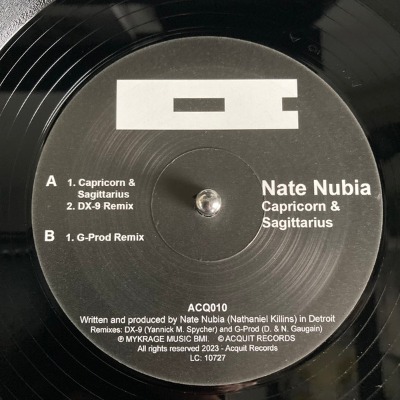 Nate Nubia - Capricorn & Sagittarius - Vinyl 12\"