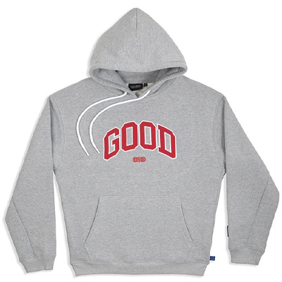 GOODBOIS Hoody ALUMNI - grey/red