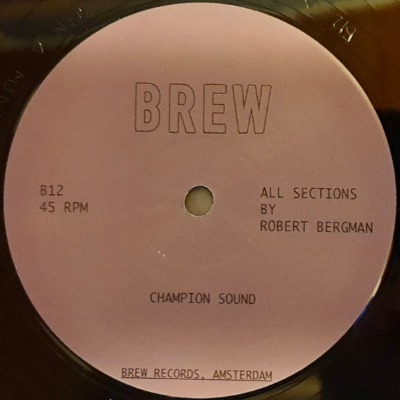 Robert Bergman - Champion Sound - Vinyl 12"