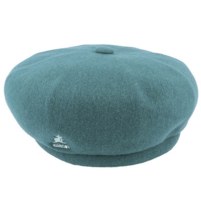 KANGOL Beret WOOL JAX dark lichen green