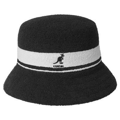 KANGOL Bucket Hat BERMUDA STRIPE black/white