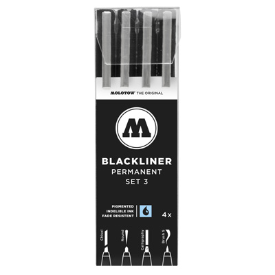 MOLOTOW Fineliner BLACKLINER 4er Set 3