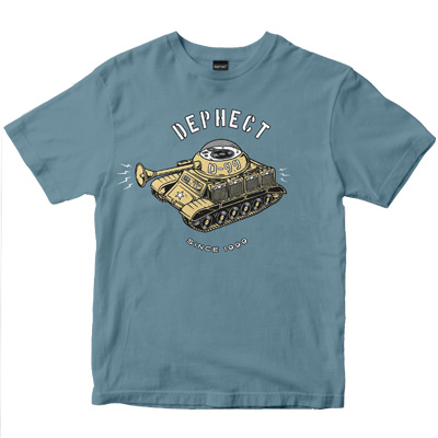 DEPHECT T-Shirt BLASTER dusty blue