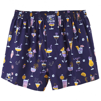 LOUSY LIVIN Boxershorts COCKTAILS - navy