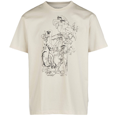 CLEPTOMANICX T-Shirt SEAGULLS - raw undyed