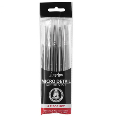 ANGELUS Paint Brush Set MICRO DETAIL (5pcs)