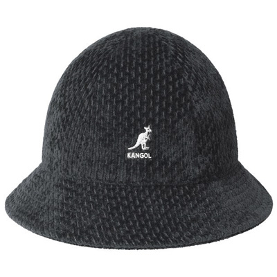 KANGOL Bucket Hat VELOUR SLUB CASUAL - black