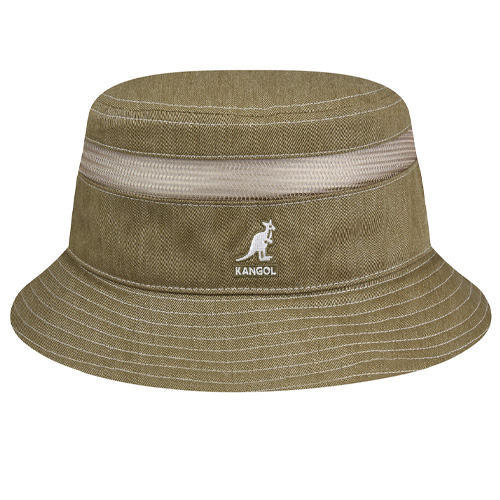 KANGOL Bucket MESH DISTRESSED COTTON - oat