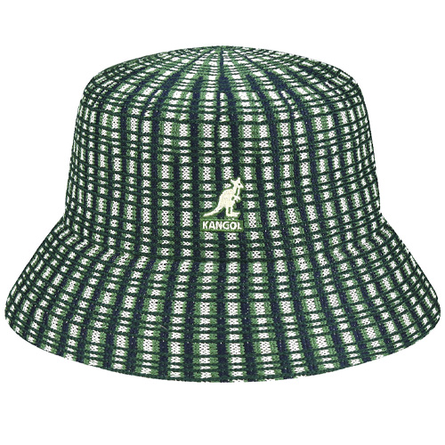 KANGOL Bucket Hat PREP PLAID - green plaid