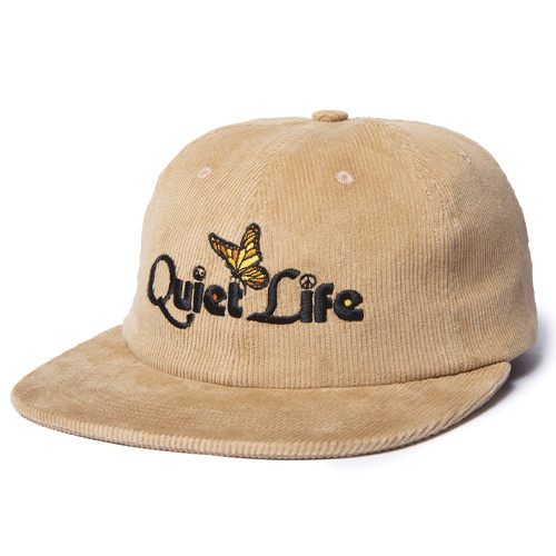 THE QUIET LIFE Polo Hat Cord BUTTERFLY - tan