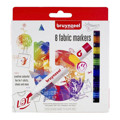 BRUYNZEEL Textilmarker 8er Set