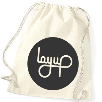 LAYUP Turnbeutel CIRCLE LOGO cotton natural