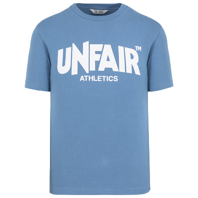 UNFAIR ATHLETICS T-Shirt CLASSIC LABEL blue shadow/white