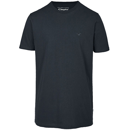 CLEPTOMANICX T-Shirt LIGULL REGULAR - blue graphite