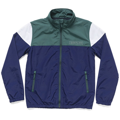 THE QUIET LIFE Track Jacket COLORBLOCK navy/green