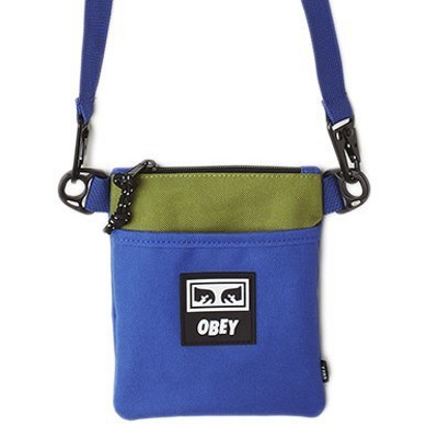 OBEY Bag CONDITIONS SIDE POUCH blue/lime