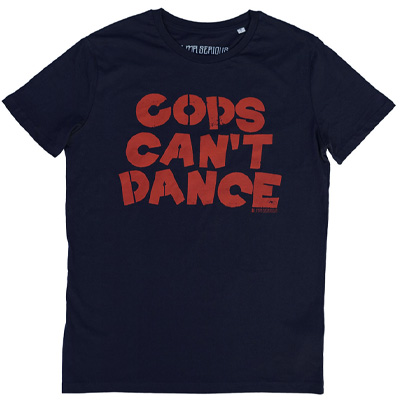 MR. SERIOUS T-Shirt COPS CANT DANCE navy