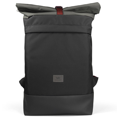 FREIBEUTLER Rucksack COURIER BAG RED STRAP black/grey