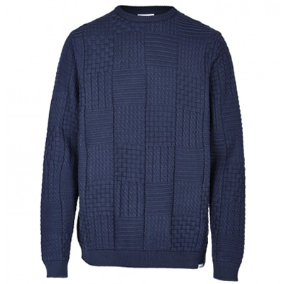 CLEPTOMANICX Crewneck Blockage - Blue Graphite