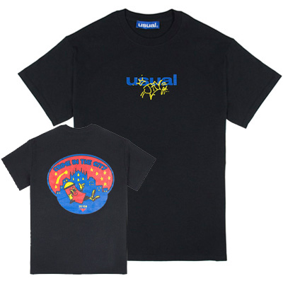 USUAL T-Shirt CRIME IN THE CITY black