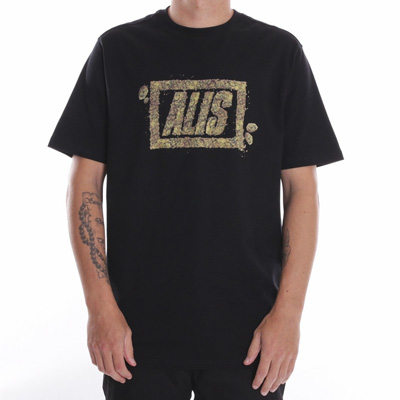 ALIS T-Shirt CRUMBLE STENCIL black