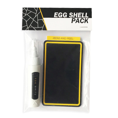 EGG SHELL Sticker & Marker Egg White Pack