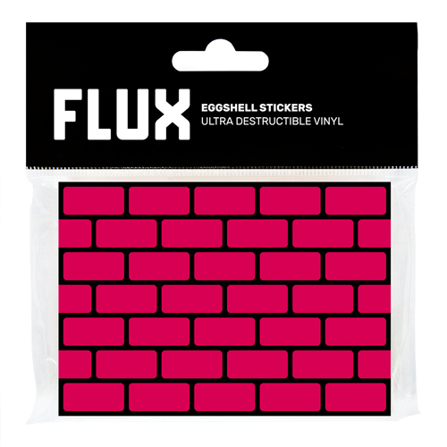 Flux Eggshell Stickers Bricks Magenta (50pcs)