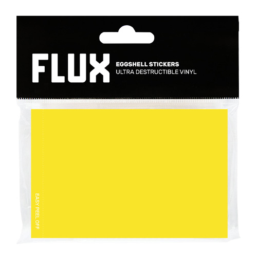 FLUX Eggshell Stickers Yellow (50pcs)