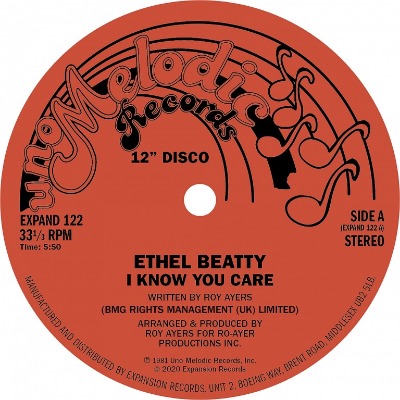 Ethel Beatty - I Know Your Care/ Its Your Love - Vinyl 12"