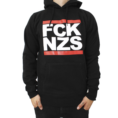 TRUE REBEL Hoody FCK NZS black