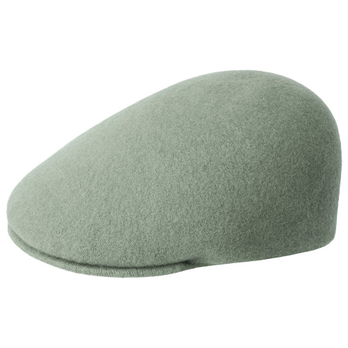 KANGOL Flat Cap WOOL 507 SEAMLESS - sage green