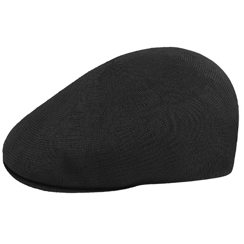 KANGOL Flat Cap 507 SEAMLESS TROPIC - black